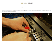 Tablet Screenshot of deharohorns.com